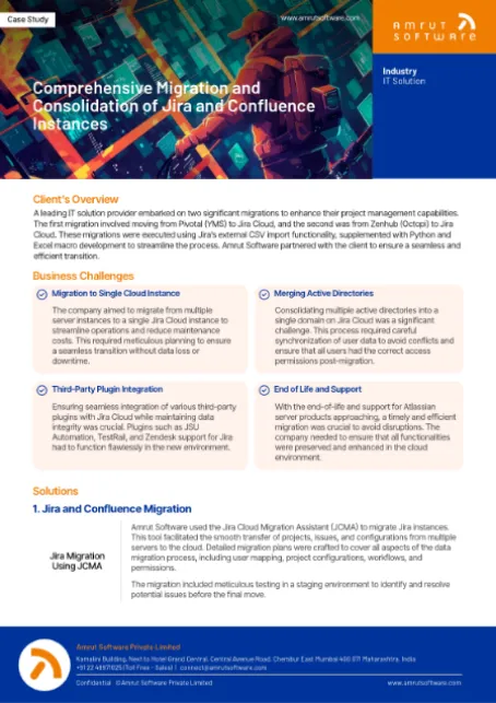 Comprehensive Migration and Consolidation of Jira and Confluence Instances